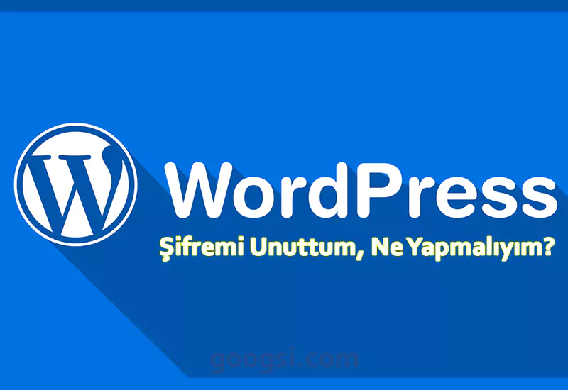 wordpress şifremi unuttum, ne yapmalıyım