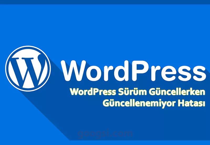 wordpress sürüm güncellerken güncellenemedi hatası