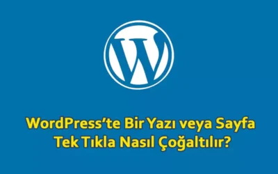 wordpress de bir yazı nasıl çoğaltılır