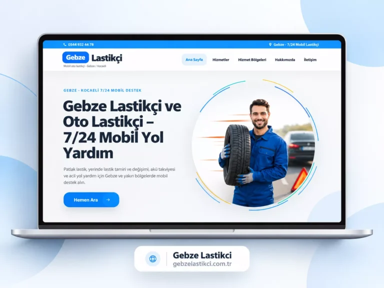 Gebze Lastikçi web sitesi örneği